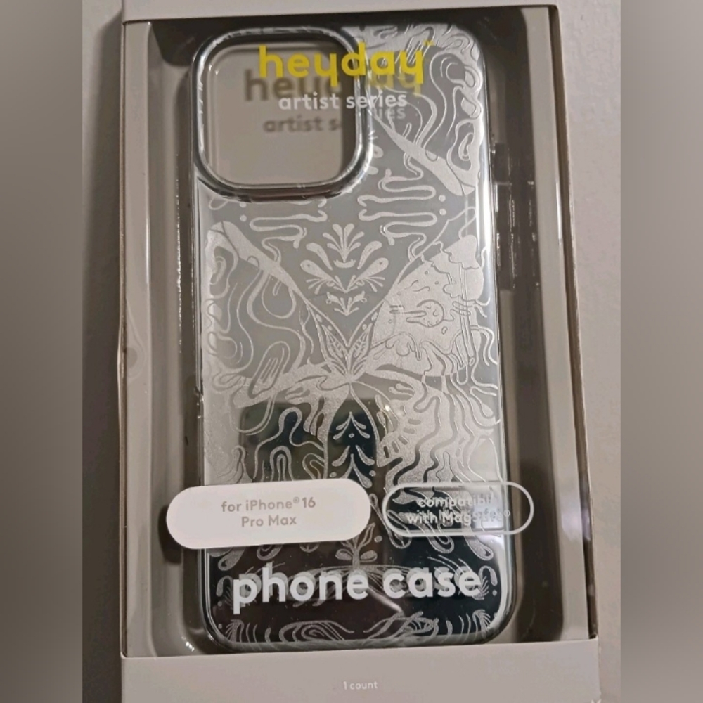 Heyday Artist Series Mirror Finish iPhone 16 Pro Max Case, New Open Box